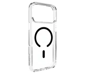 Puro Lite Mag transparentny, czarna ramka / Etui / Apple iPhone 17 Pro Max / MagSafe / TPU+PC