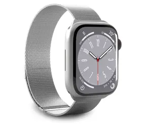 Puro Milanese silver / Pasek do zegarka Apple Watch / Stal nierdzewna / 42/44/45/49 mm