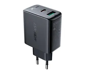 Ładowarka Acefast A5 czarna / Ładowarka / USB-C, USB / 32W / PD, QC 3.0, PPS