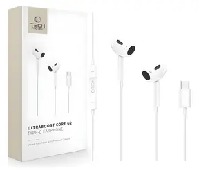 Tech-Protect Ultraboost Core G2 biały / Słuchawki / USB-C