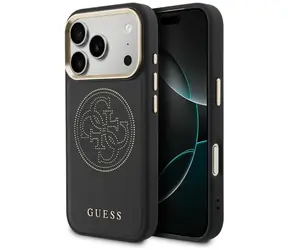 Guess Perforated 4G MagSafe czarny / Tylna obudowa / iPhone 17 Pro