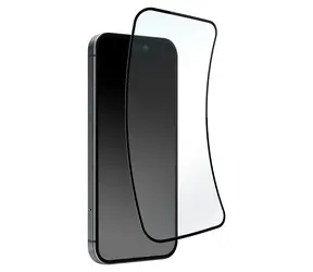 Puro Flexible Glass D3O / Szkło hybrydowe / Czarna ramka / iPhone 16 PLUS / iPhone 15 Pro Max / iPhone 15 PLUS
