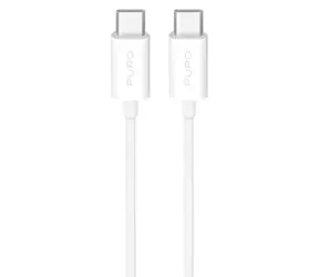 Puro TPE biały / Kabel danych / USB-C - USB-C / 25 W / 3 m