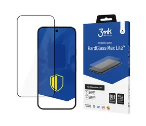 Szkło ochronne 3mk HardGlass Max Lite do Google Pixel 9 Pro XL czarne / Szkło ochronne / Hartowane
