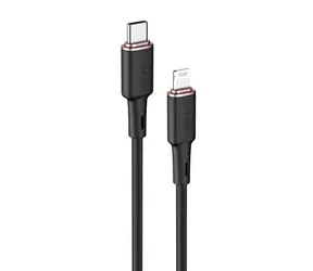 Acefast C2-01 USB-C (M) - Lightning (M) czarny / Kabel / 1,2 m / 30 W / Certyfikat MFi