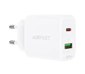 Acefast A25 20W biały / Ładowarka / USB-C + USB-A / PD / QC 3.0 / PPS