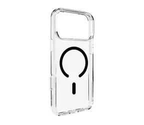 Puro Lite Mag iPhone 17 Pro przezroczysty, czarna ramka / Etui / MagSafe