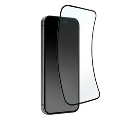 Puro Flexible Glass D3O w czarnej ramce / Szkło ochronne / D3O® / Apple iPhone 16 Pro Max