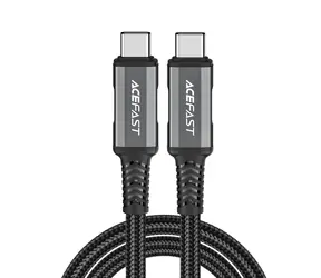 Acefast C1-09 szaro-czarny / Kabel USB-C - USB-C / USB4 / PD3.1 / 5A / 1 m