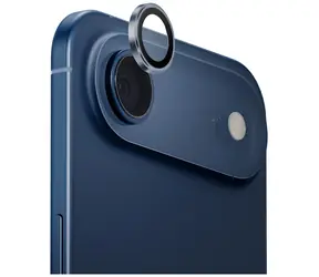 UNIQ Optix aluminiowa osłona obiektywu do iPhone'a Air, niebieska / Ochrona obiektywu aparatu / z aplikatorem