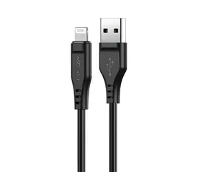 Acefast C3-02 czarny / USB-A - kabel Lightning / certyfikat MFi / 2,4 A / 1,2 m
