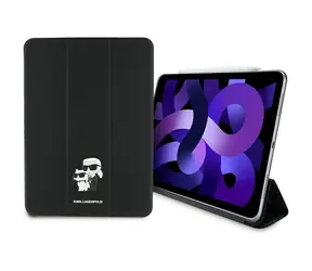 Karl Lagerfeld Saffiano Magnetic Karl & Choupette black / Case / for Apple iPad Air 11" (2024) / Flip, magnetic