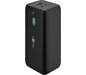 Goobay 20000mAh czarny / Power bank / USB-C PD 65W / QC / wyświetlacz LC