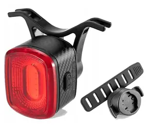 Rockbros Q2S czarny / Tylna lampa rowerowa / LED / System SMART Stop / Ładowanie USB-C