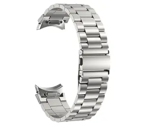 Pasek Puro METAL do Samsung Galaxy Watch 4/5/6 srebrny / Stal nierdzewna / Kompatybilny z Galaxy Watch 4-6 Classic/Pro