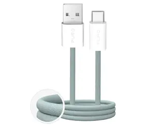 Puro Fabrik 2.0 zielony / kabel danych USB-A - USB-C / pleciony / 10 W / 1,5 m