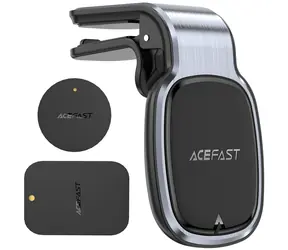 Acefast D16 szary / Uchwyt samochodowy na kratkę wentylacyjną / Magnetyczny / bez MagSafe