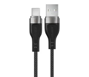 Acefast C11-04 czarny / Kabel / USB-A - USB-C / magnetyczny / 1,2 m / 3 A