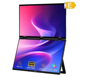 2×18,5" Zeuslap Z18W / Monitor przenośny / IPS / FHD 1920×1080 / 120Hz / USB-C + mini HDMI