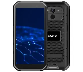 iGet T1 6+128GB czarny / wytrzymały telefon / 5,5" / IP68 / BT / DualSIM / 13MP+8MP / 5050 mAh