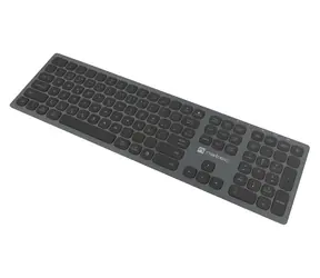 Natec Dolphin szary / Klawiatura / Bezprzewodowa / Bluetooth + 2,4 GHz / Układ CZ/SK / Nożycowa