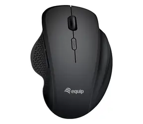 Equip 245121 czarny / Mysz bezprzewodowa / 2,4 GHz + Bluetooth / 6 przycisków / 1600 DPI / 500 mAh