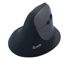 Equip 245120 czarny / Mysz ergonomiczna / 2,4 GHz + Bluetooth / 6 przycisków / 1600 DPI / 500 mAh