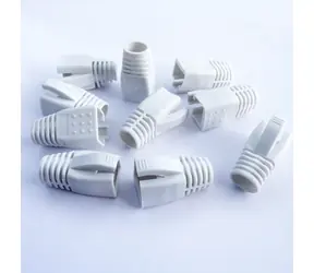 Osłona złącza DATACOM dla RJ45 CAT6A, CAT7 biała / Osłona złącza / 10 szt.