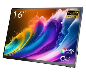 16" Minix SF16T czarny / Monitor przenośny / IPS / FHD 1920×1200 / dotykowy / 120 Hz / USB-C