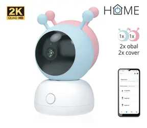 Kamera iGet HOME CS2 Baby biała / Elektroniczna niania / WiFi / 2K / termometr / noktowizor