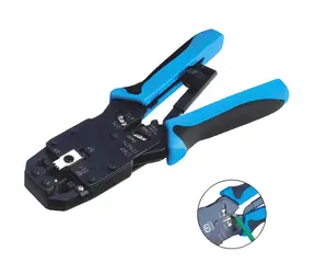 DATACOM PROFI BLUE II / Zaciskarki / 4P+6P+8P / RJ45, RJ12, RJ11, RJ10 / grzechotka ze ściągaczem