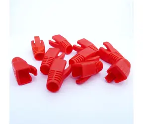 Zaślepka złącza DATACOM do RJ45 CAT6A, CAT7 czerwona / Zaślepka złącza / 10 szt.