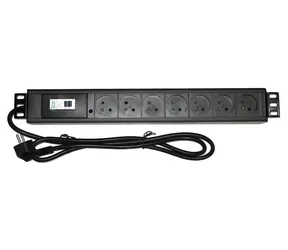 Panel rozdzielczy Xtendlan 19" 7x230V (ZASUSKA7B1-19) / Panel rozdzielczy / ČSN / rozłącznik / zabezpieczenie nadprądowe / 1,8 m