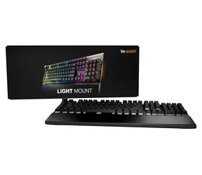 Be quiet! LIGHT MOUNT SILENT LINEAR czarny / Klawiatura mechaniczna / RGB / Układ DE / USB-C