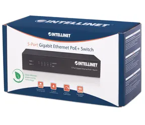 Intellinet 561228 / Przełącznik / 5- Port Gigabit / 4X PoE+ / 60 W