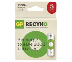 GP ReCyko AA (HR6) 2100mAh 6 szt. / Akumulator / NiMH