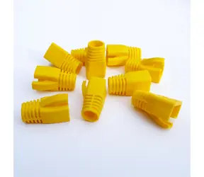 Osłona złącza DATACOM RJ45 CAT6A, CAT7 żółta / Osłona złącza / 10 szt.