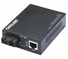 Konwerter mediów Intellinet Fast Ethernet Multimode / Konwerter mediów / RJ-45 - SC / 100 Mb/s / zasięg 2 km