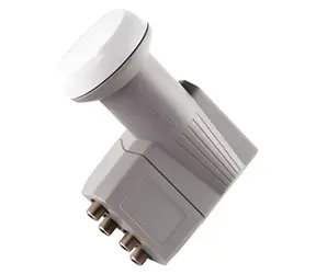Konwerter Schwaiger Quad LNB szary / LNB / 4 wyjścia / Wzmocnienie 62 dB / Złącze F