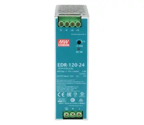 LevelOne POW-2441 srebrny / Zasilacz / Szyna DIN / 120 W / 24 V DC / od -20 do 60°C