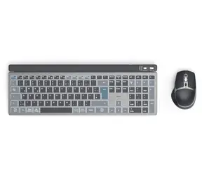 HAMA WK-750/WKM-750 czarno-szary / Zestaw bezprzewodowy / Klawiatura + mysz / Multi Device