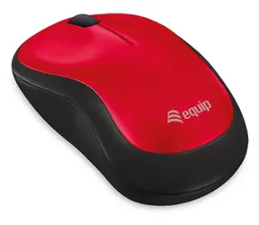 Mysz Equip Comfort czerwona / Mysz / bezprzewodowa / optyczna / nanoodbiornik USB / 1200 DPI / dwustronna
