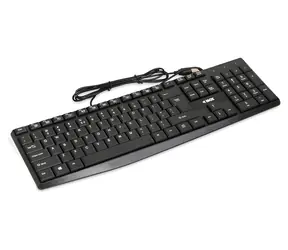 ibox Eris czarny / Klawiatura przewodowa / USB / Pełnowymiarowa / 105 klawiszy