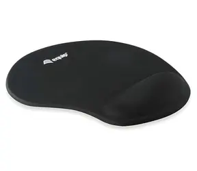 Podkładka pod mysz Equip Ergonomiczna Czarna / Podkładka pod mysz / Żelowa / 200 x 230 mm / Podkładka pod nadgarstek