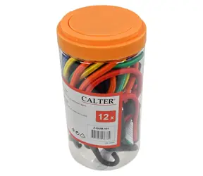 CALTER Gumki recepturki 12 szt. / Gumki recepturki / Do mocowania ładunku / Rurka plastikowa