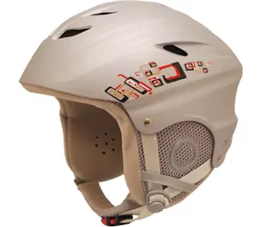 CALTER PRO XS (48-52 cm) srebrny / Kask narciarski / Odpinane nauszniki / System dopasowania / Uchwyt na gogle