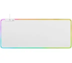 Deltaco GAM-079-W biała / Podkładka pod mysz / RGB / 13 trybów podświetlenia / USB / 900x360 mm