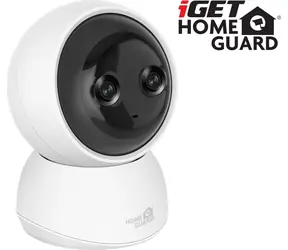 iGet HOMEGUARD HGWIP222 / kamera WiFi IP 2K / podwójny obiektyw / noktowizor / obrotowa / gniazdo microSD