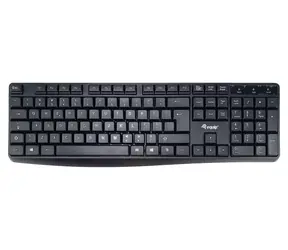 Klawiatura Equip US czarna / Klawiatura / Przewodowa / QWERTY / 105 klawiszy / 1,5 m