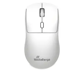 MediaRange MROS257 biała / Bezprzewodowa mysz optyczna / 1600 DPI / 2,4 GHz / 4 przyciski